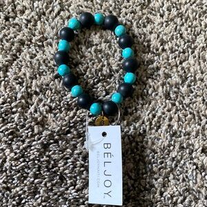 BelJoy black and teal bracelet by Lauriebelles